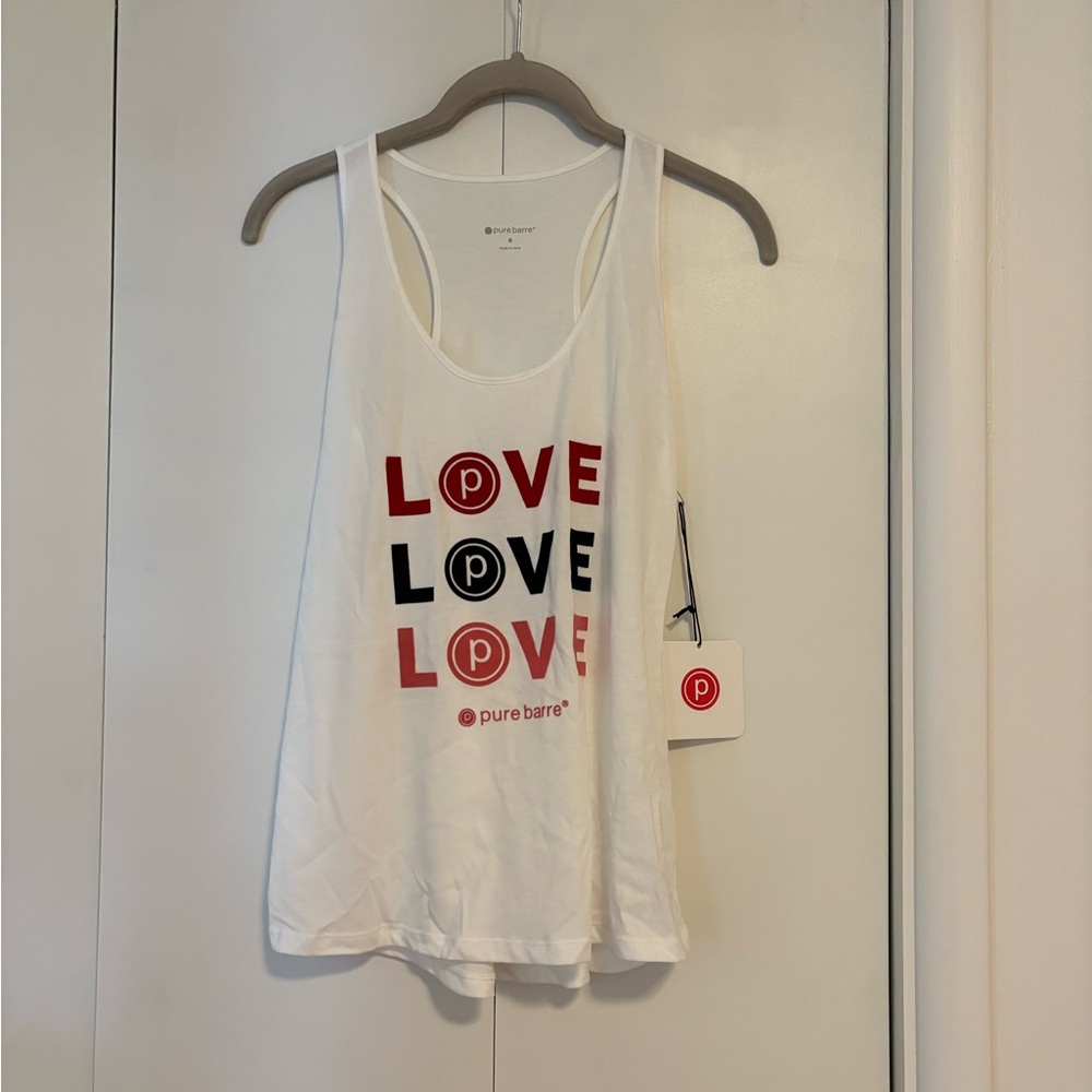 Pure Barre White Tank Top, NWT